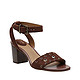 历史新低273.78元 Clarks ralene SHEEN 女式高跟凉鞋 深棕褐色 5.5 B(M) US