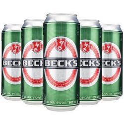 贝克（Beck's）啤酒 500ml*24听 德国进口 整箱装