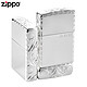 ZIPPO 之宝 纯银镀层收藏级 三面环绕雕刻 富贵花/龙夺珠