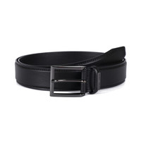 阿玛尼EMPORIO ARMANI Y4S192 YCM7J 80001 男士黑色牛皮针扣皮带