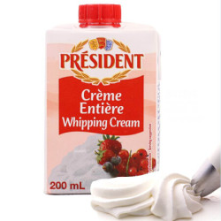 President 总统 稀奶油 200ml  *12件