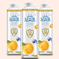 限京津鲁:蒙牛 冠益乳 风味发酵乳 黄桃果粒酸奶 450g