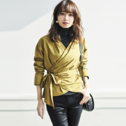 优衣库 UNIQLO 优衣库 405309 女士交叉领上衣