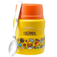 THERMOS 膳魔师 SK-3001BD 大黄鸭限量版 真空焖烧罐 470ml 黄色