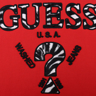 GUESS MH4K7411 男士连帽毛毡LOGO卫衣