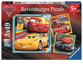 Ravensburger 睿思 赛车总动员3 三合一拼图