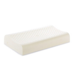 京造 波浪曲线乳胶枕 含枕套 标准高度款