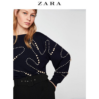 ZARA 09659002401/ 09659002802 女士毛衣 L码 黑色 