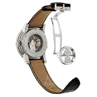 CORUM 昆仑 TOURBILLON 系列 371-201-59-0F01-TR08 限量版18K白金陀飞轮男表 42mm 银色 黑色 鳄鱼皮