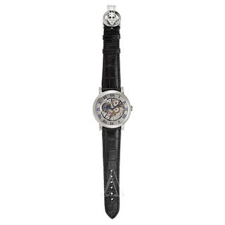 CORUM 昆仑 TOURBILLON 系列 371-201-59-0F01-TR08 限量版18K白金陀飞轮男表 42mm 银色 黑色 鳄鱼皮