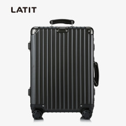 LATIT 8953K 商务铝框拉杆箱 20寸 黑色