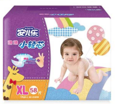 Anerle 安儿乐 薄薄小轻芯 婴儿纸尿裤 XL58片 +凑单品