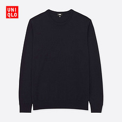 UNIQLO 优衣库 400623  男士  圆领针织衫(长袖)