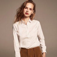 0点开始:优衣库 UNIQLO 优衣库 SUPIMA COTTON 400526 女式女士衬衫