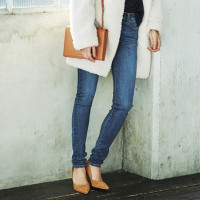 7日0点:优衣库 UNIQLO 优衣库 400534 女装高弹力牛仔裤