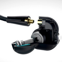 AKG 爱科技 N5005 入耳式挂耳式蓝牙耳机 钢琴黑