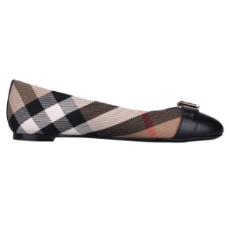 BURBERRY 博柏利 40538251 女士经典格纹平底鞋