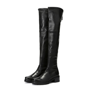 STUART WEITZMAN VANLAND NERO PLONGE STRETCH 女士过膝长靴