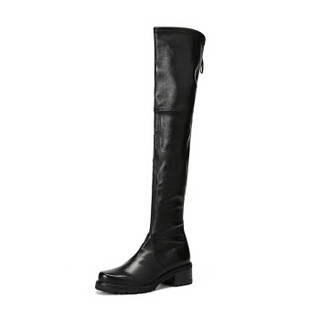 STUART WEITZMAN VANLAND NERO PLONGE STRETCH 女士过膝长靴  39码