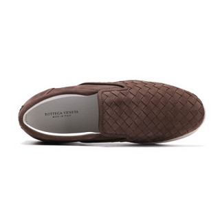 BOTTEGA VENETA 370760 VFFB4 5719 女士羊皮编织休闲鞋  驼色 5.5/35.5 