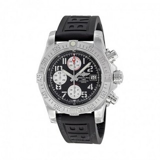 BREITLING 百年灵 Avenger II复仇者二代 A1338111-BC33BKPD3 男士自动机械潜水表 43mm 黑色 黑色 橡胶