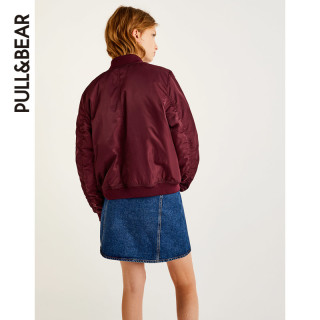 PULL&BEAR 09715338 女士基本款飞行员夹克