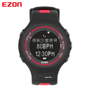 宜准（EZON） 智能运动手表男飞利浦动态光心率表防水跑步电子表E1-HR 黑色E1HRB11