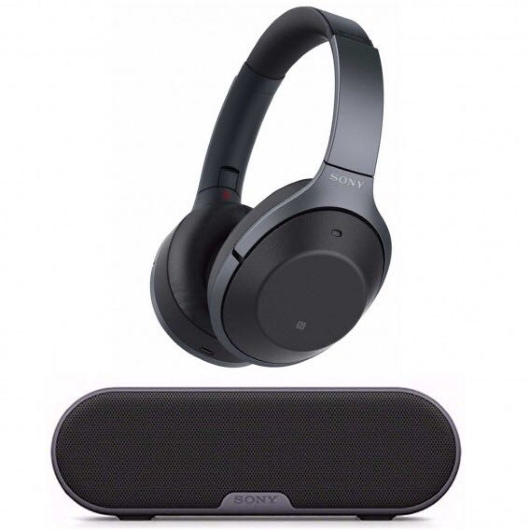 #原创新人#买蓝牙降噪耳机送蓝牙音箱喽!SONY 索尼 WH-1000XM2 头戴式蓝牙降噪耳机 +SRS-XB2 蓝牙无线音箱 开箱