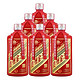 贵州金沙酒 品鉴（红）纯粮固态发酵 酱香型酒水 53度 500ml*6瓶 整箱装 *3件