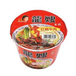 龙嫂 红烧牛肉 非油炸 桶装免煮粉丝 过桥米线 125g *13件