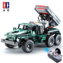 双鹰 咔搭积木 C61002导弹战车+C51021军用摩托 +凑单品