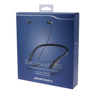 plantronics 缤特力 BackBeat 105 立体声蓝牙耳机 双边入耳式 黑色