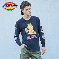 Dickies & Garfield 加菲猫 合作款 181U30G104 中性全棉印花长袖T恤
