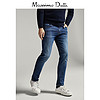 Massimo Dutti 00032036405 男士版石洗刷纹牛仔裤 