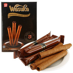 京东plus会员：哇酥咔（WASUKA）巧克力味爆浆威化卷（饼干）240g *9+凑单品