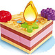 UNICO plus 维尼高布鲁斯 蛋糕系列 8611-00CC 水果蛋糕块 *4件