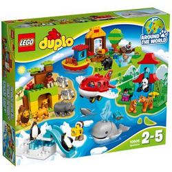 乐高 玩具 新年礼物送儿童 得宝 DUPLO 2岁-5岁 环球动物大集合 10805 积木LEGO