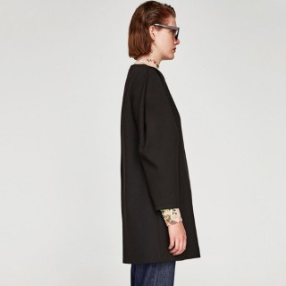 ZARA 02852700800 女士纽扣装饰大衣