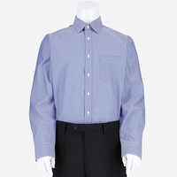 男装 精纺条纹衬衫(长袖) 401365 优衣库UNIQLO