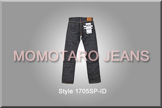 MOMOTARO JEANS 男士修身直筒牛仔裤 靛蓝 W30 