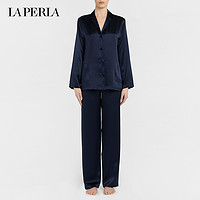 LA PERLA SILK系列 CFI0020288 女士真丝睡衣套装 黑色 2/M 