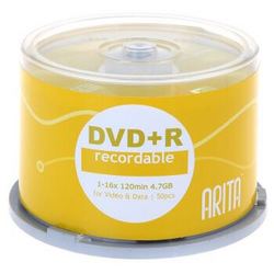 ARITA 铼德 DVD+R 16速 4.7G e时代系列 桶装50片 刻录盘