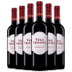 西班牙进口红酒 维伽·科丽斯纳红葡萄酒 750ml*6瓶 整箱装 *5件+凑单品
