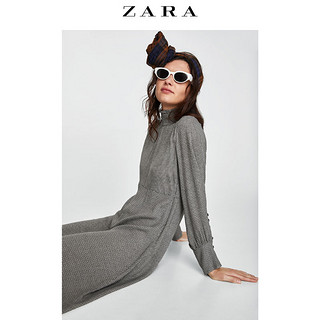 ZARA 02086605802 女士格纹连衣裙 XL 灰色 