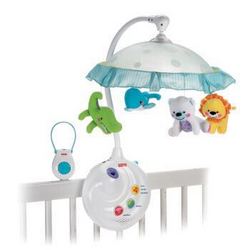 Fisher-Price 费雪 N8849 可爱动物 两用声光床铃 +凑单品