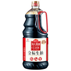 海天 金标生抽 黄豆酿造一级酱油 调味料调料1.6L