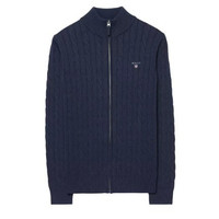 GANT 甘特 男士立领拉链针织衫