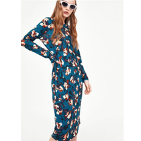 ZARA TRF 00219076020 女士印花连身裙 