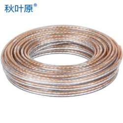 秋叶原(CHOSEAL)音频线 音响线 音箱线 喇叭线 发烧级 增强型屏蔽抗干扰 无氧铜150芯 10米 QS2242T10