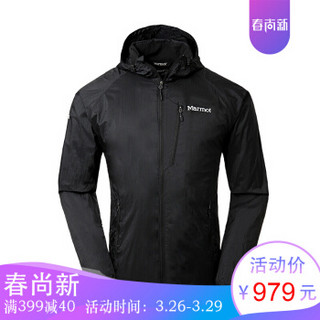 Marmot 土拨鼠 Driclime J52430 男款运动夹克（神衣） 黑色 XXL 